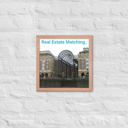 Hay's Galleria Framed poster with Real Estate Matching Logo