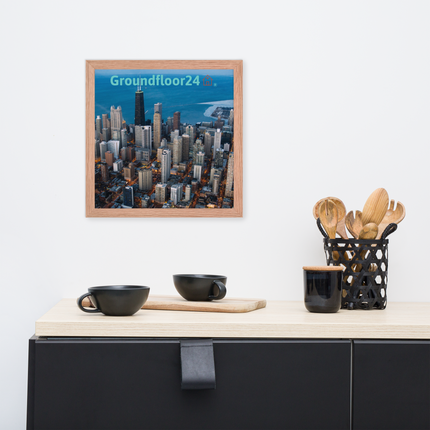 Beutiful Sinari Framed poster with Groundfloor24 Logo
