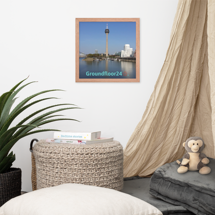 Lovely Sinari Framed poster with Groundfloor24 Logo