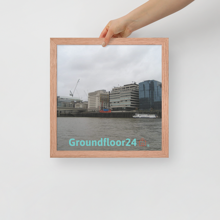 Beautiful Place Framed poster with Groundfloor24 Logo