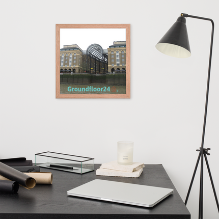 Hay's Galleria Framed poster with Groundfloor24 Logo