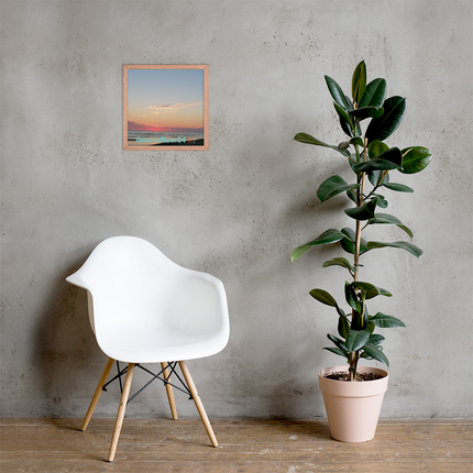 Sunset Sinari Framed poster with Groundfloor24 Logo