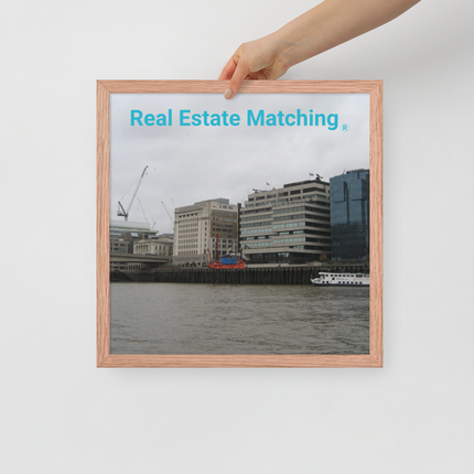 Beautiful Place Framed poster with Real Estate Matching Logo