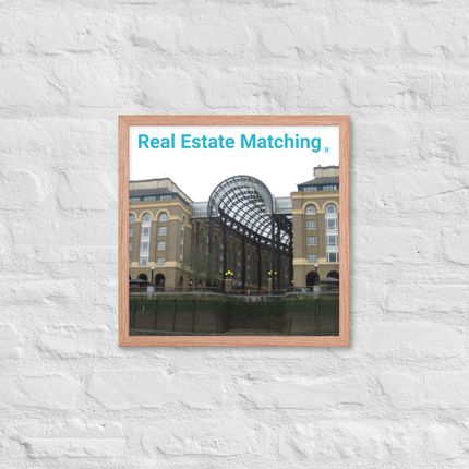 Hay's Galleria Framed poster with Real Estate Matching Logo