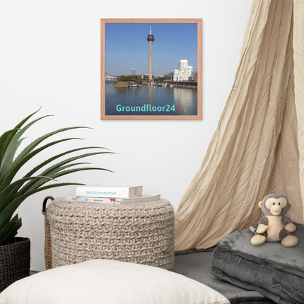 Lovely Sinari Framed poster with Groundfloor24 Logo