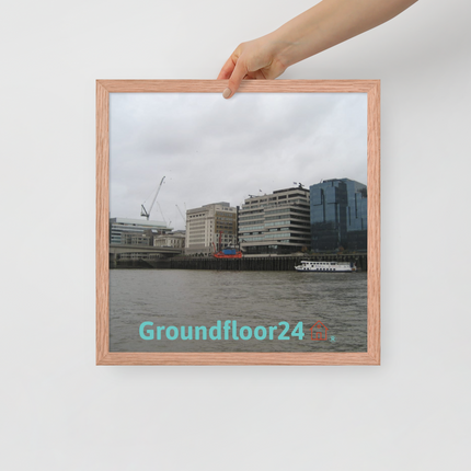 Beautiful Place Framed poster with Groundfloor24 Logo