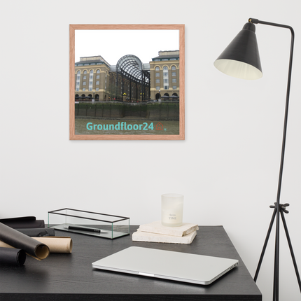 Hay's Galleria Framed poster with Groundfloor24 Logo