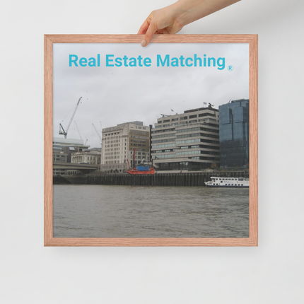 Beautiful Place Framed poster with Real Estate Matching Logo