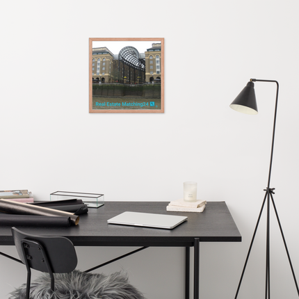 Hay's Galleria Framed poster with Real Estate Matching24 Logo