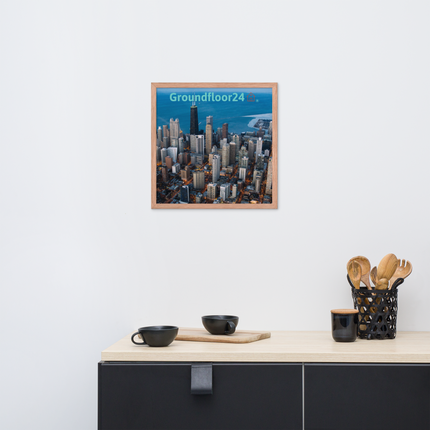 Beutiful Sinari Framed poster with Groundfloor24 Logo