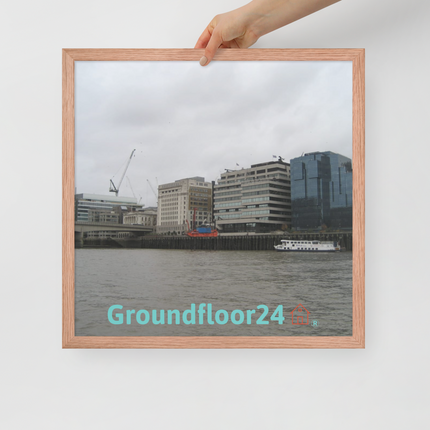 Beautiful Place Framed poster with Groundfloor24 Logo