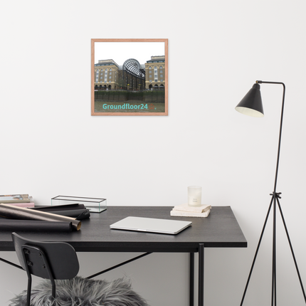 Hay's Galleria Framed poster with Groundfloor24 Logo