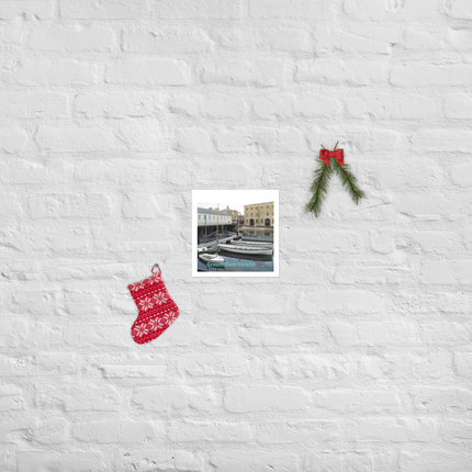 Boat on Water Poster with groundfloorview24 with House Logo