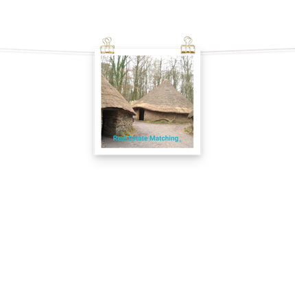 Village Charm Poster with realestatematching without key Logo
