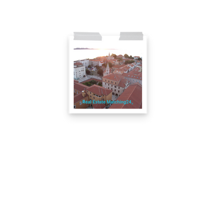 Roof Sunset View Poster with realestatematching24 without key Logo