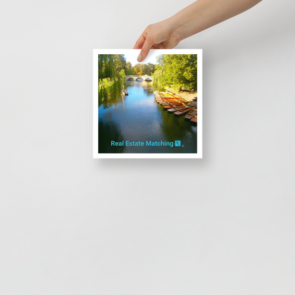 Beautiful Nature Poster with realestatematching with key Logo