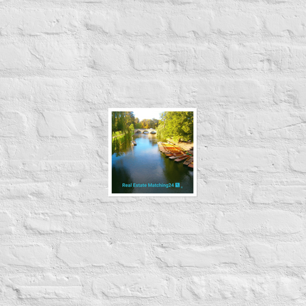 Beautiful Nature Poster with realestatematching24 with key Logo