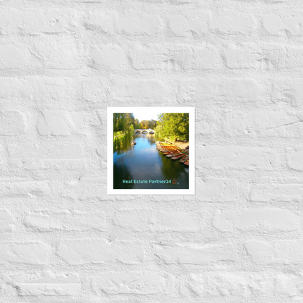 Beautiful Nature Poster with realestatepartner24 with house Logo