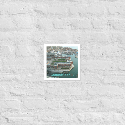 Nice City Poster with Groundfloor with House Logo