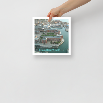 Nice City Poster with groundfloorview24 with House Logo