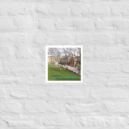 Beutiful Park Poster with realestatematching with key Logo