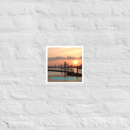 Evening Glow Poster with realestatematching without key Logo