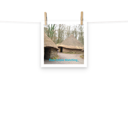 Village Charm Poster with realestatematching without key Logo