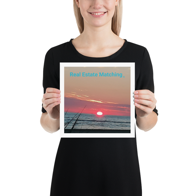 Beutiful Poster with Real Estate Matching Logo