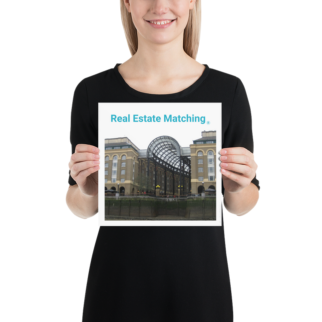 Hay's Galleria Poster with Real Estate Matching Logo