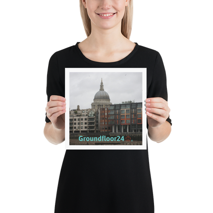 St. Paul's Cathedral Poster with Groundfloor24 Logo