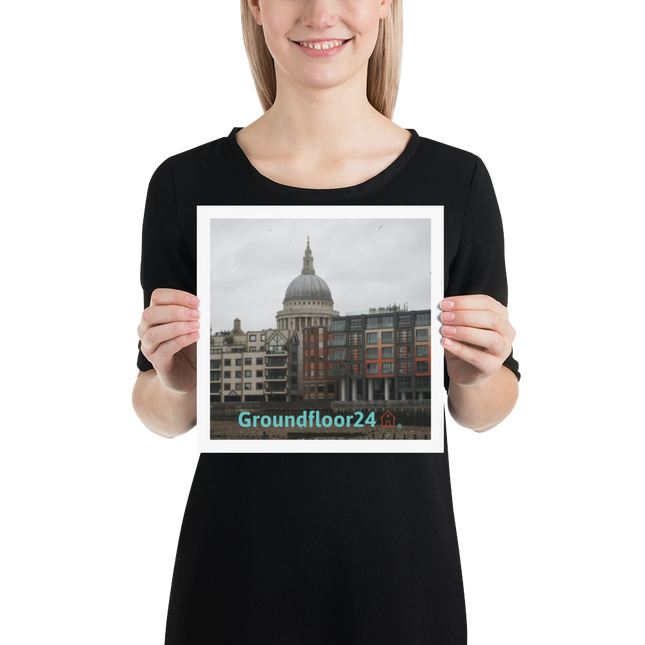 St. Paul's Cathedral Poster with Groundfloor24 Logo