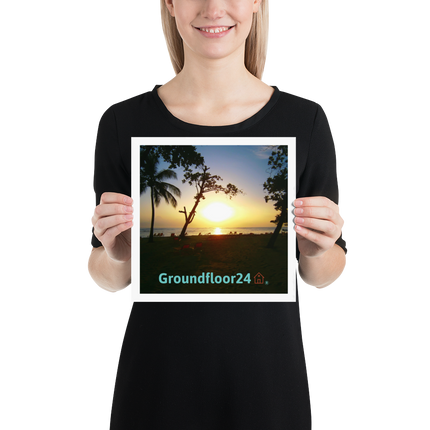 Beutiful Sea View Poster with Groundfloor24 without House Logo