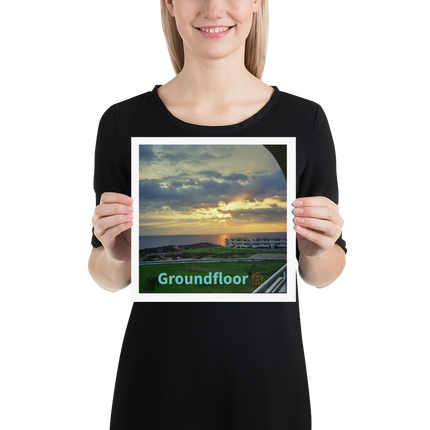 Natural View Poster with Groundfloor with House Logo