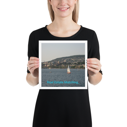 Beutiful River & Hills Sinari Poster with realestatematching without key Logo