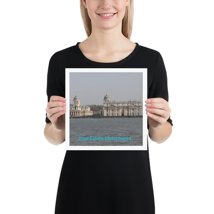 Riverside Beauty Poster with realestatematching24 without key Logo