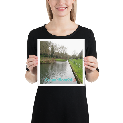 Lakeside Beauty Poster with Groundfloor24 with House Logo