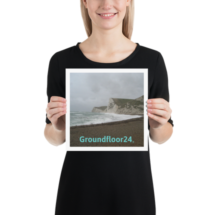 Waves and Sand Poster with Groundfloor24 without House Logo