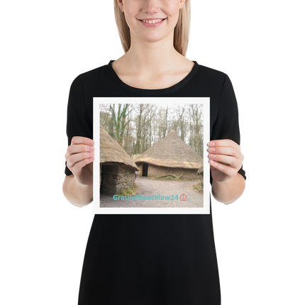 Village Charm Poster with groundfloorview24 with House Logo