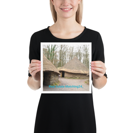 Village Charm Poster with realestatematching24 without key Logo