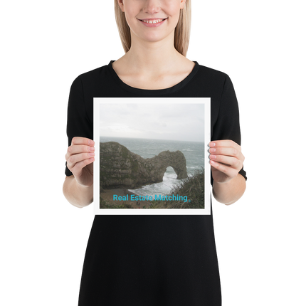 Coastal Escape Poster with realestatematching without key Logo