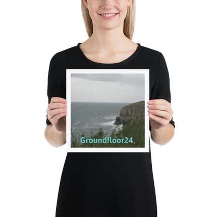 Seaside Serenity Poster with Groundfloor24 without House Logo