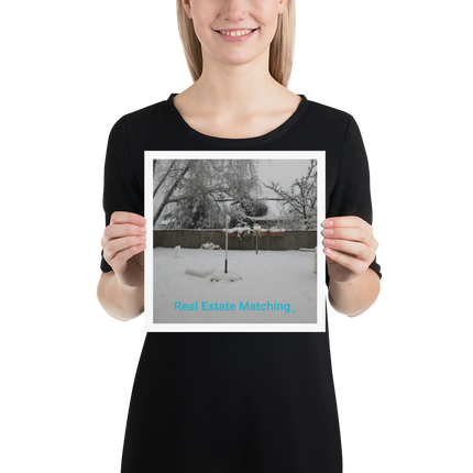 Winter Wonderland Poster with realestatematching without key Logo
