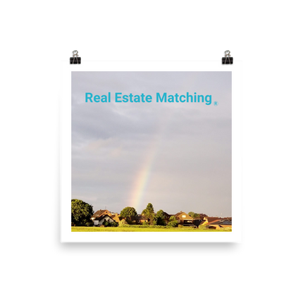 The Rainbow Sinari Poster with Real Estate Matching Logo