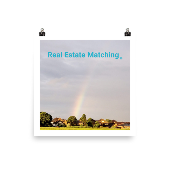 The Rainbow Sinari Poster with Real Estate Matching Logo