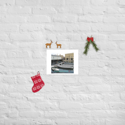 Boat on Water Poster with groundfloorview24 with House Logo