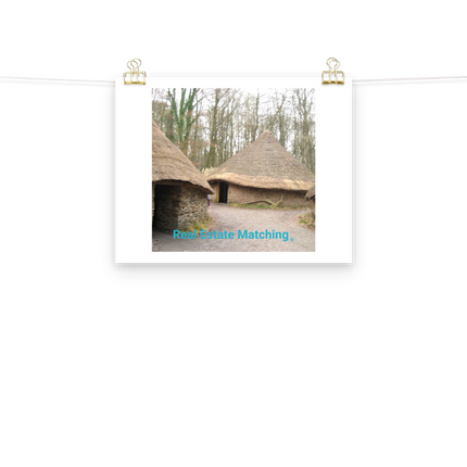 Village Charm Poster with realestatematching without key Logo