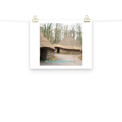 Village Charm Poster with realestatepartner24 with house Logo