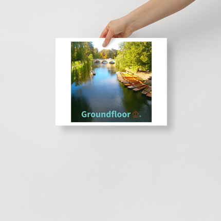 Beautiful Nature Poster with Groundfloor with House Logo