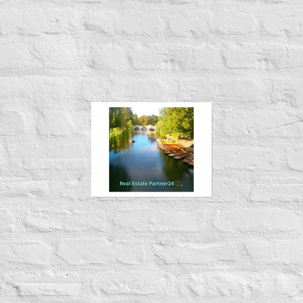 Beautiful Nature Poster with realestatepartner24 with house Logo