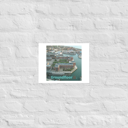 Nice City Poster with Groundfloor with House Logo
